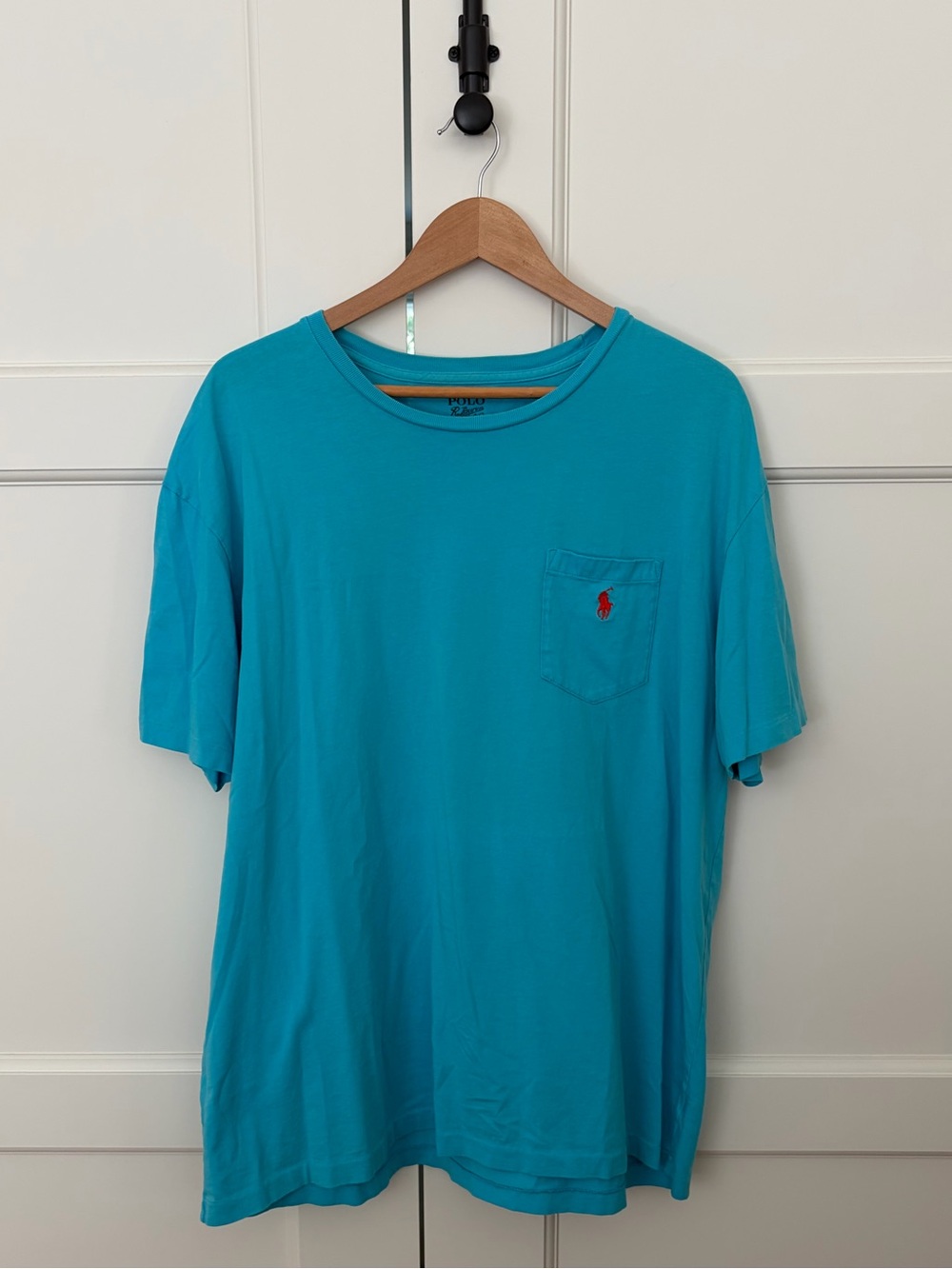 Polo by Ralph Lauren Bright Turquoise Short-Sleeve Pocket Tee